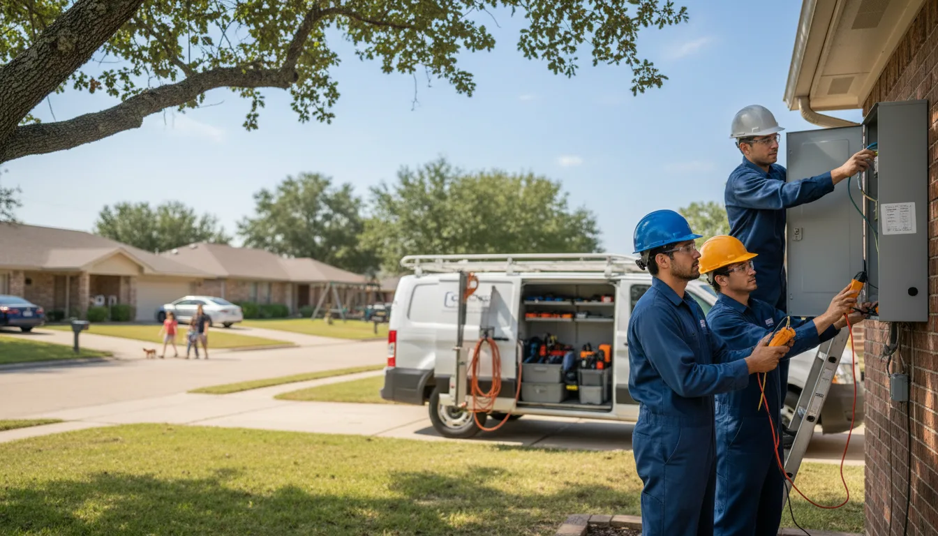 Certified electrician providing emergency electrical services in Vanderwagen, NM